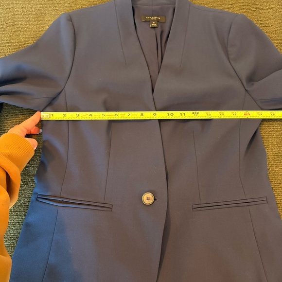 Ann Taylor Petite Cutaway Blazer in Sapphire - Picture 5 of 7